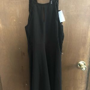 Black Dress w/ Lace Detailing